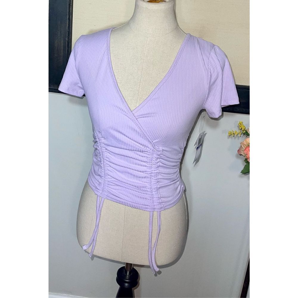 Ultra Flirt - Lilac Ruched Top - NWT - Medium